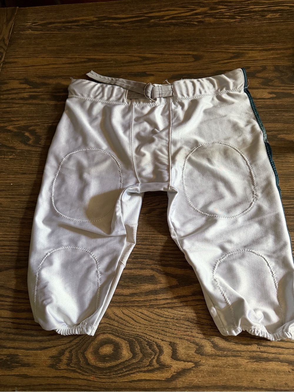 Men’s White Padded football pants with Adjustable Waist